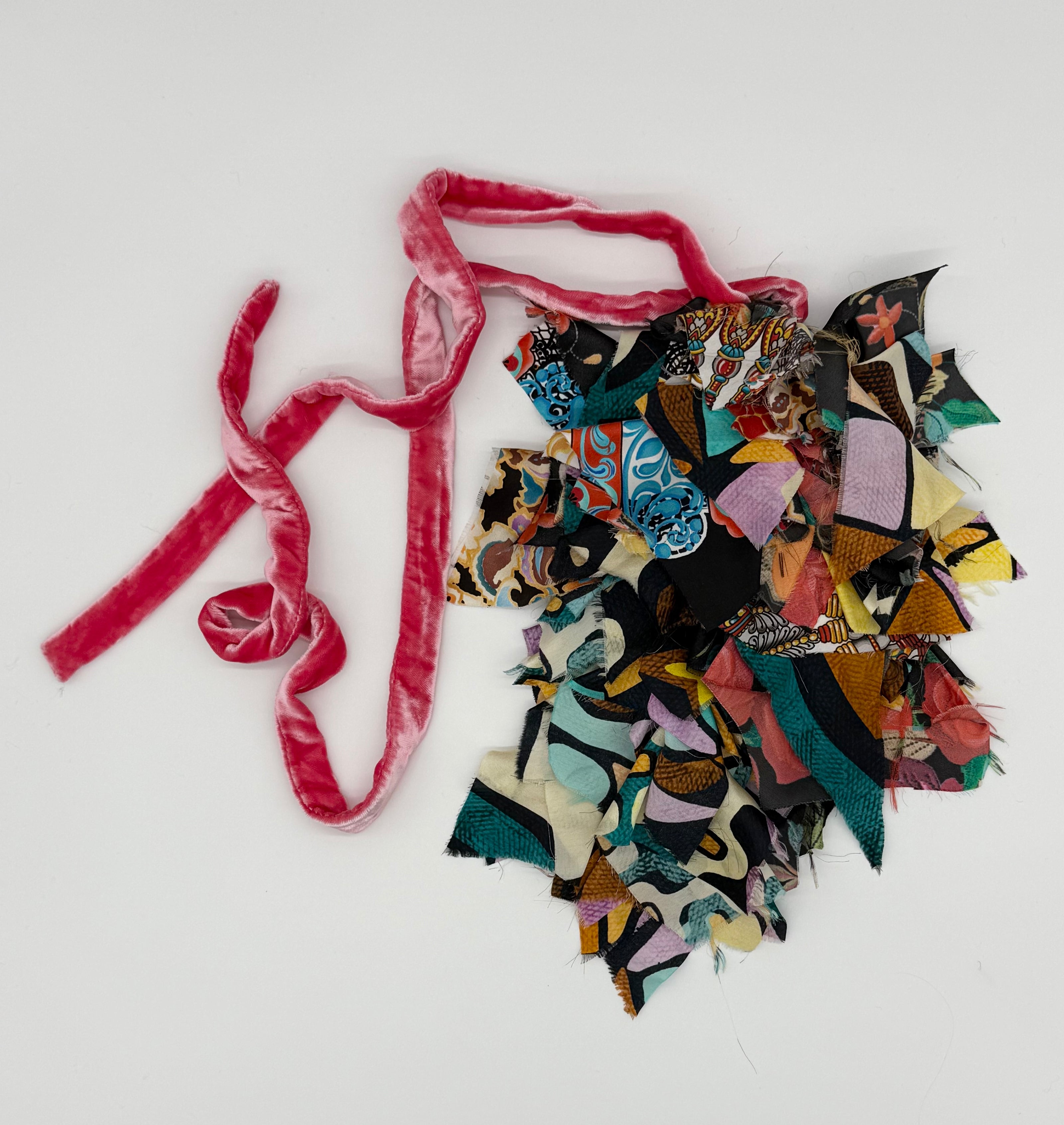 Patterned Silk Jabot