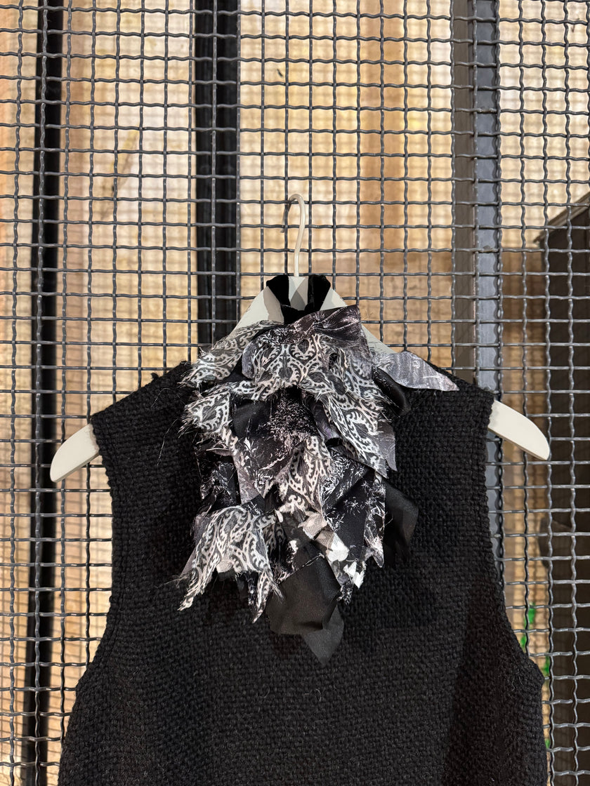 Patterned Silk Jabot