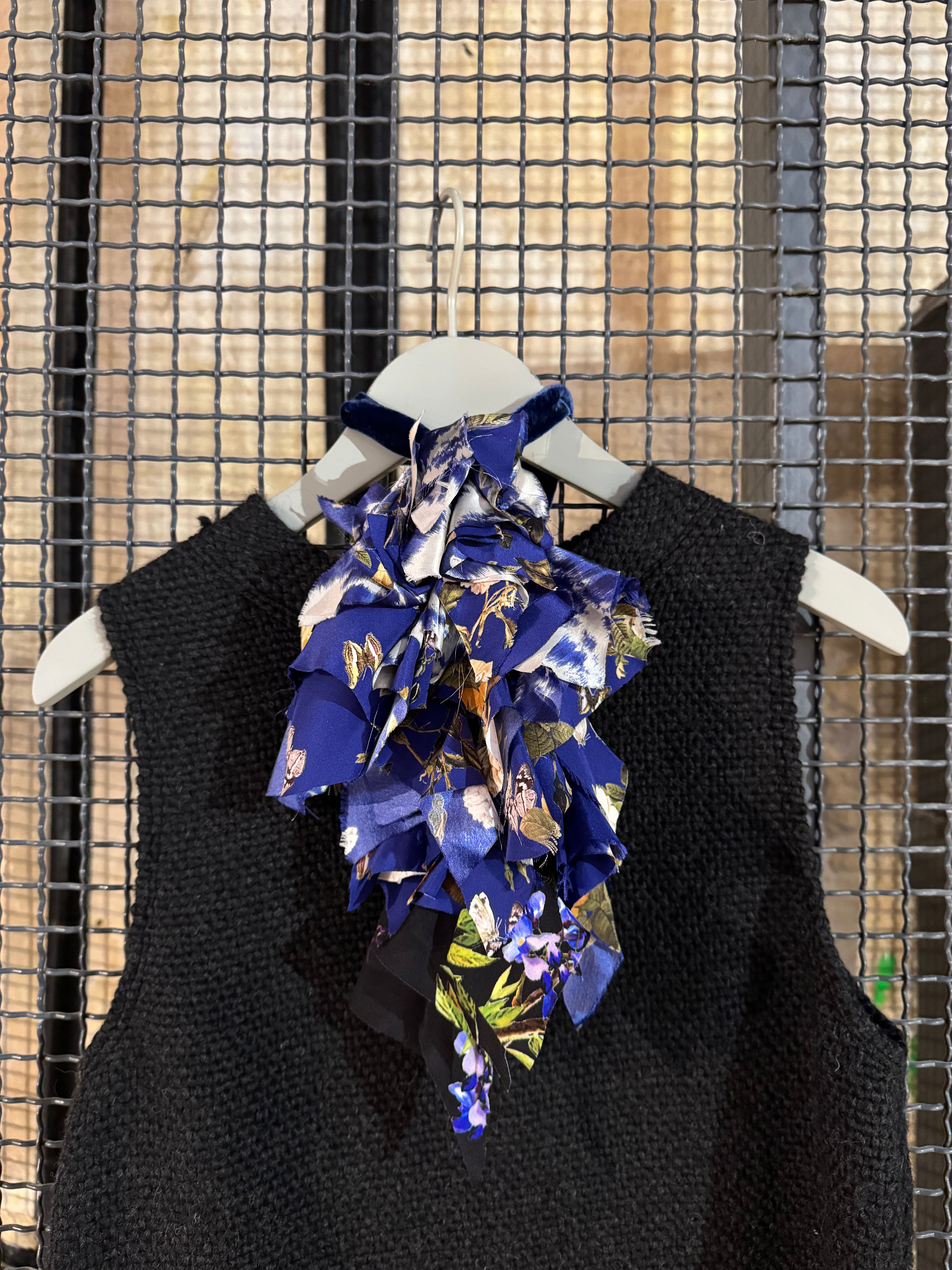 Patterned Silk Jabot