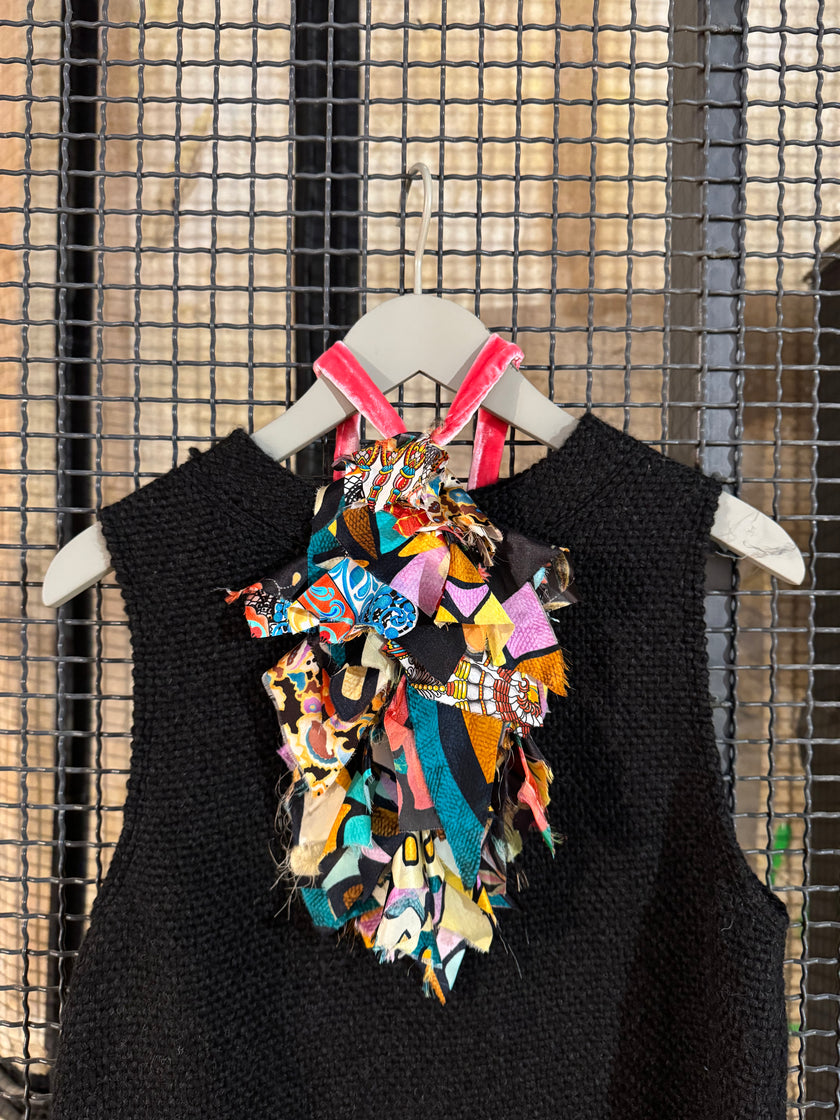 Patterned Silk Jabot