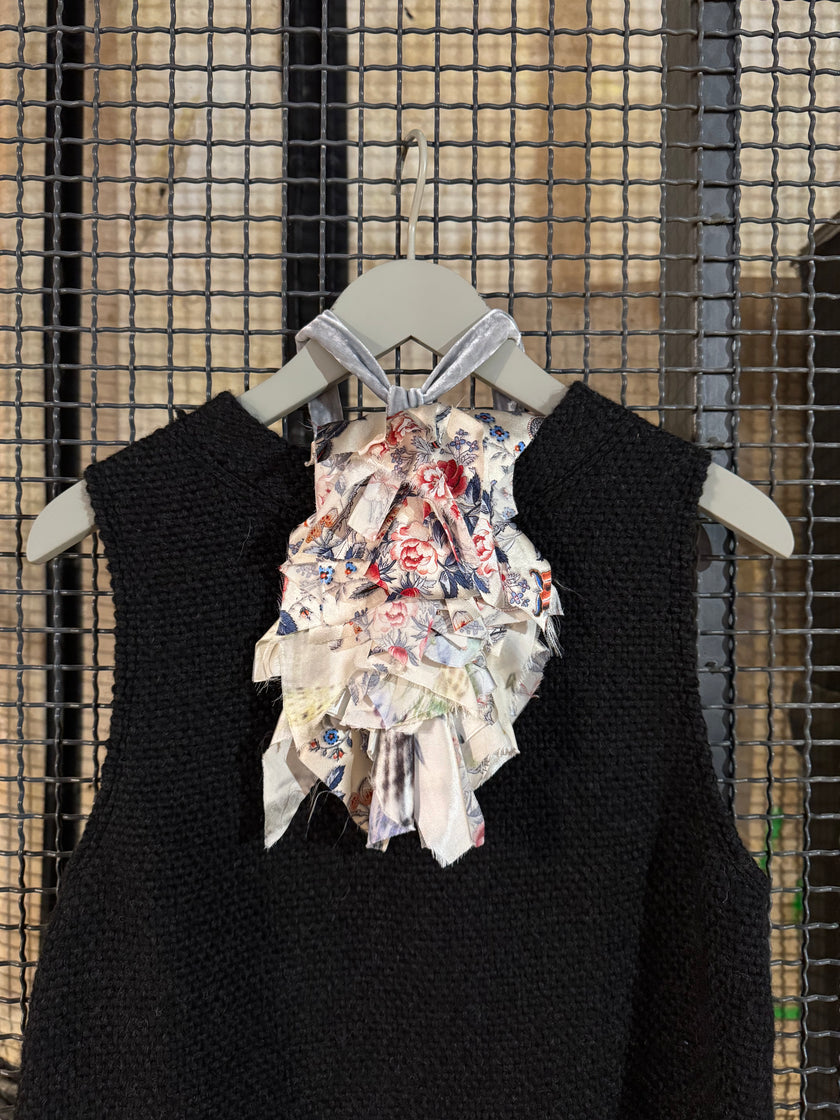 Patterned Silk Jabot