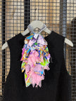 Patterned Silk Jabot