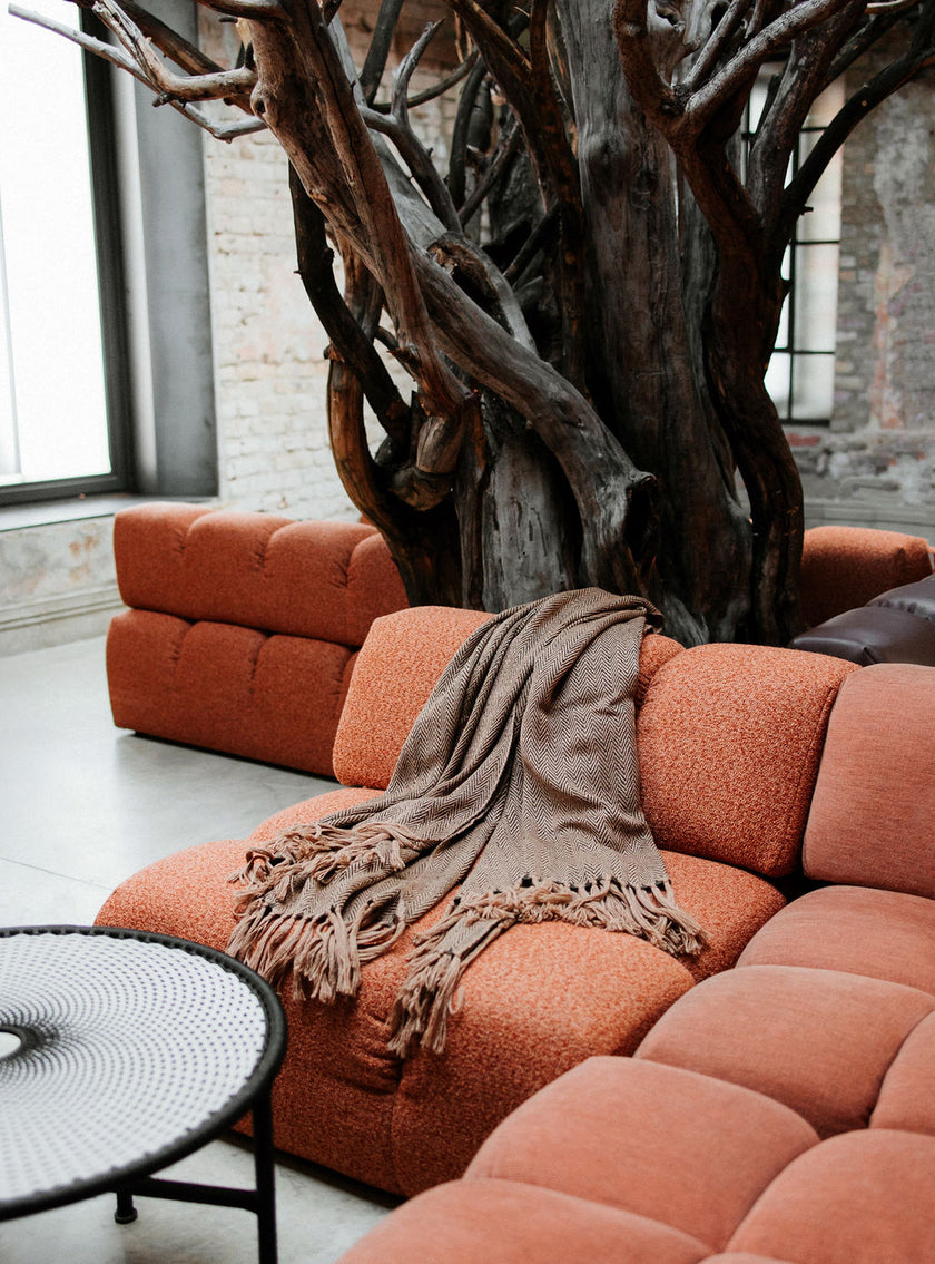 Zig-Zag Silk & Alpaca Blanket