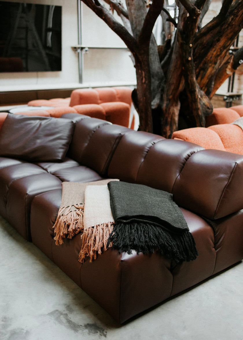 Zig-Zag Silk & Alpaca Blanket