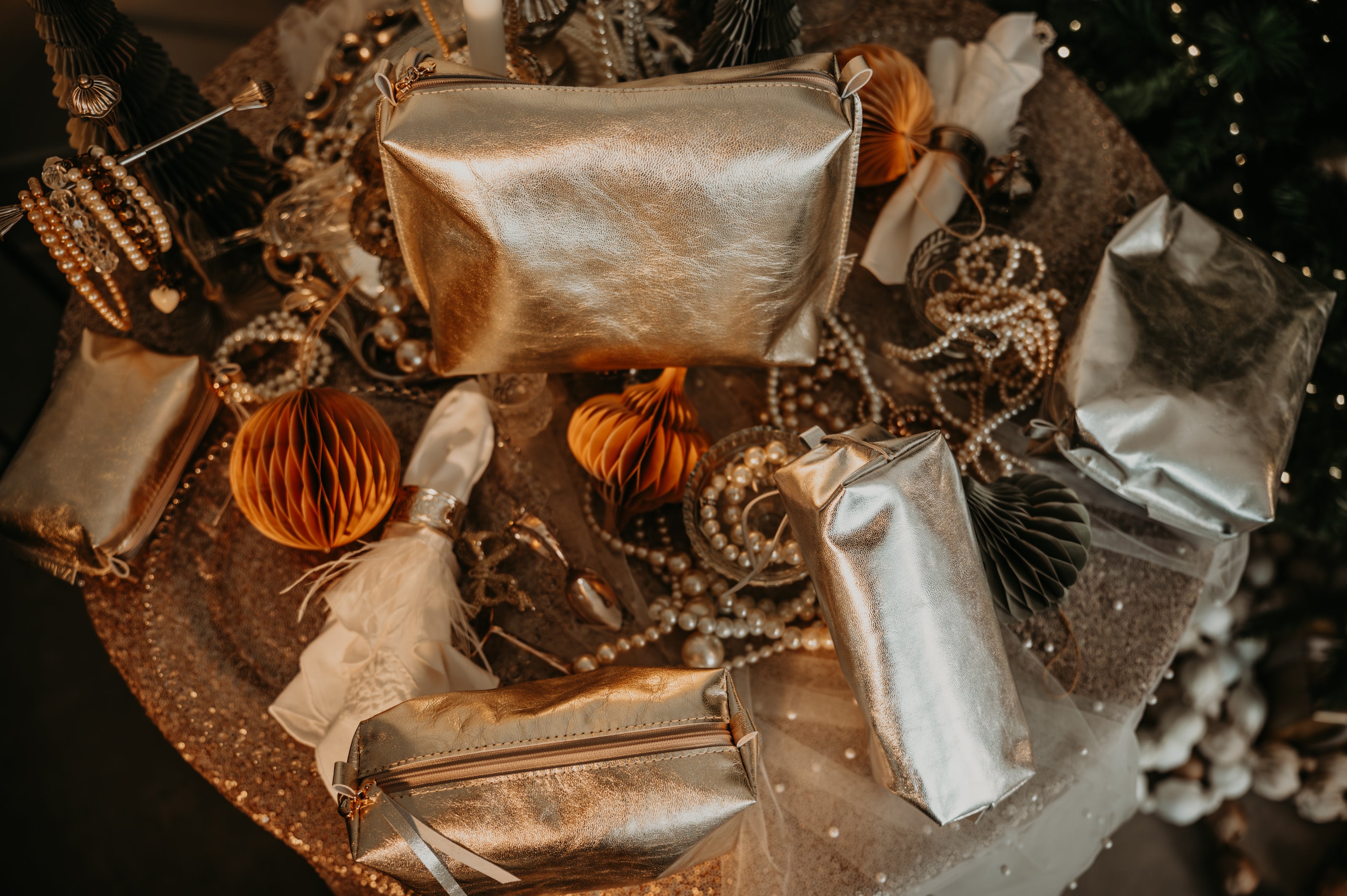 Zelma Kraft Leather Pouch