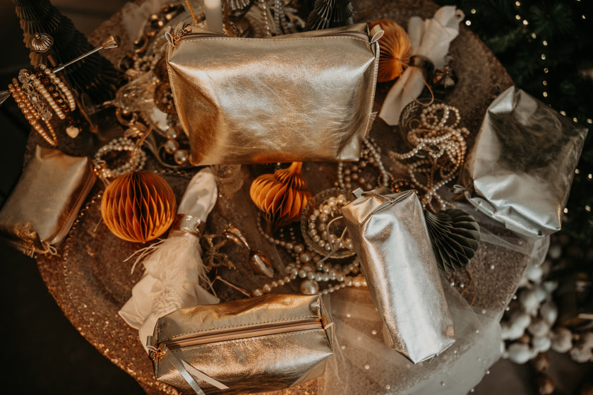 Zelma Kraft Leather Pouch